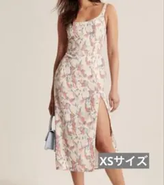 アバクロ　アバクロンビー&フィッチ　ワンピース　ノースリーブ　ピンクホワイトのサムネイル