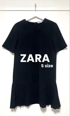 ZARA プリーツ 膝丈ワンピース