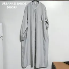 URBAN RESEARCH DOORS スタンドカラーロングシャツワンピース