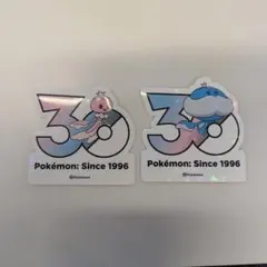 ポケモン 30周年 マナフィ フィオネ ステッカー 2枚セット ポケモン ステッカー マナフィ＆フィオネ☆ - メルカリ