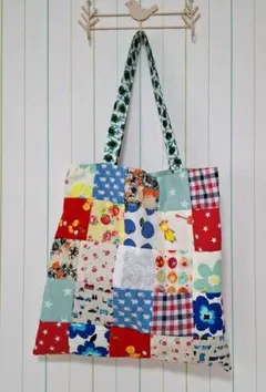 パッチワーク トートバッグ　ハンドメイド　➂
