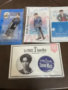 SnowMan 渡辺翔太 アクリルスタンド 2020、夏 2022 缶バッジ