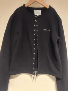 ADAM ET ROPÉ カーディガン アニエスベー 裏起毛 BLACK