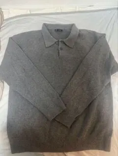 GAP ニット ポロシャツ グレー M