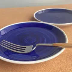 Gefle ブルーヒヤシンス ヴィンテージ 北欧食器 Φ15 小皿 2枚GHのサムネイル