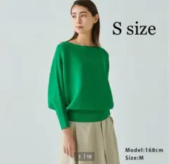 プラステ　UVカットソビスコースブレンドドルマンセーター　ニット　カットソー