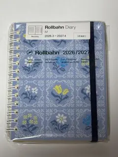 A*可様 ロルバーン　ダイアリー　フローラ　M　ライトブルー　2026年3月始ま
