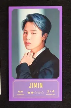 BTS ミニフォト ジミン JIMIN メッセージフォト バンバンコン