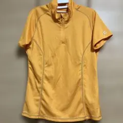 Mizuno ハーフジップフィットネスシャツ オレンジ