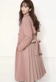 Apuweiser-richeウールプリーツコート