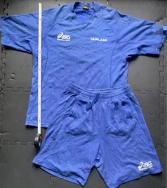 広島皆実高 移動着 スウェット 上下セットasics シワあり