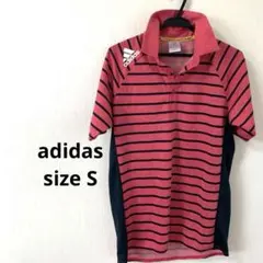 アディダス スポーツ　ポロシャツ　ボーダー シャツ