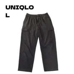 UNIQLO ジャージーイージーカーゴパンツ グレー L 古着