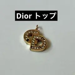 Christian Dior ビンテージネックレス ロゴ ペンダント ストーン