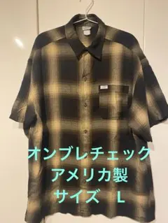 CALTOP オンブレチェック　シャツ