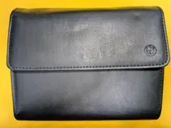 ブラック レザー フラップ式財【ＢＭＷ】◆車検証入れ BMW 車検証ケース布