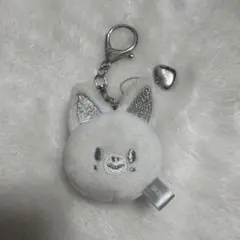 スキズ フォクシニー SKZOO FACE KEYRING SILVER