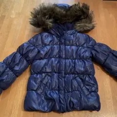 baby gap ネイビー ファー付きダウンコート100