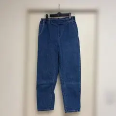 m*読様 studioCLIP エコデニムイージーテーパードパンツ　Mサイズ　ブ