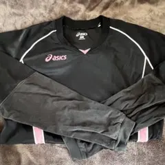 asics 黒 Lサイズ 長袖 ウォームアップウェア
