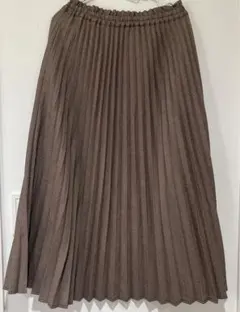 earth プリーツスカート Mサイズ ブラウン系