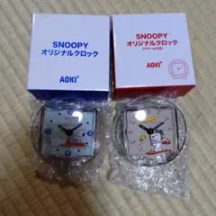 スヌーピー　置き時計　色違い2個のサムネイル