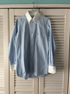BURBERRY 42サイズ　水色 長袖シャツ 白い襟付き