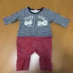 【eaB】チェック柄ロンパース✨️70cm