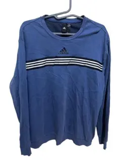 大きいサイズ　adidas ネイビー トレーナー ストライプ　6XO