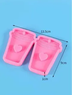 かわいい！シリコンモールド コーヒー ドリンク 型 シャカシャカ キーホルダー