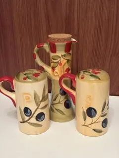 イタリア シチリア島 ニーノパルッカ陶器3点セット 出品2月28日まで
