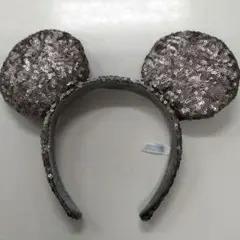 【訳あり】ディズニー カチューシャ 　ミッキー　 スパンコール