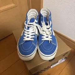 Vans 青 ハイカットスニーカー