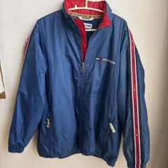 古着　TOMMY HILFIGER ナイロンジャケット M ネイビー/レッド