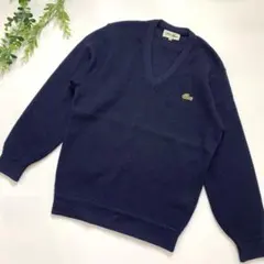 【希少】シュミーズラコステ　CHEMISE LACOSTE Vネック　ネイビーのサムネイル