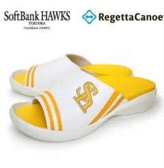 新品　SoftBank HAWKS サンダル ホワイト/イエロー