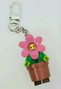 花　レゴ風　ブロック　キャラクターキーホルダー　キーリングのサムネイル