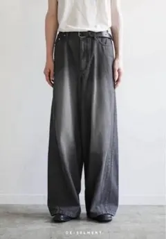 オーセルメントDOUDLE SEAM TWISTED BUGGY JEANS