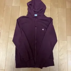 Champion バーガンディ ジップアップパーカー