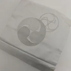 小春日和様専用切れていない作り帯 吉祥花丸紋 ラメ加工 お太鼓柄 帯 つ-132