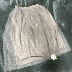 earth music&ecology 新品未使用 スカート 花柄 ベージュ