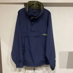 90s 00s チャンピオン アノラックパーカー ナイロンジャケット ネイビー