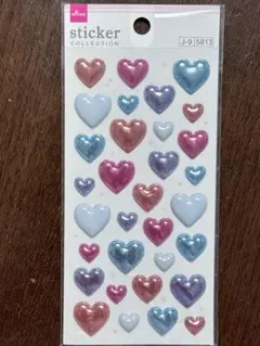 ダイソー ハート型光沢ステッカーコレクション