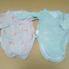 ユニクロ　キツネ　ボディスーツ　 60㎝　セット　長袖