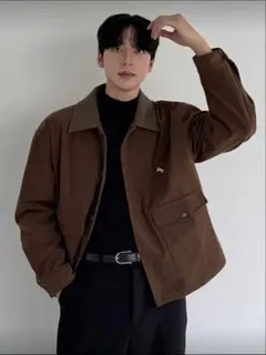 SHIEN DAZY ブラウン パッチワーク コーデュロイジャケット