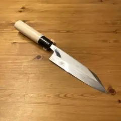 有次 和式切付型ペティナイフ 牛刀 5寸 150mm 全鋼 研ぎ済み 鏡面