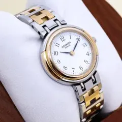 エルメス時計/極美品ウィンザー/新品電池新品仕上げ正常稼働品