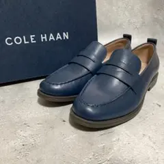 未使用級　コールハーン　COLE HAAN (6.5) コインローファー　レザー