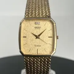 セイコー 稼働 メンズ ドルチェ 7741-5110 ドレスウォッチ スクエア 