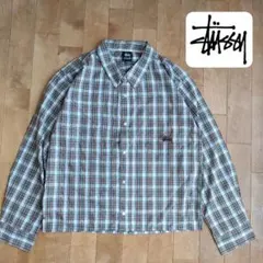 超人気 ★STUSSY ★メキシコ製 ★長袖シャツ ★短丈 ★チェックシャツ